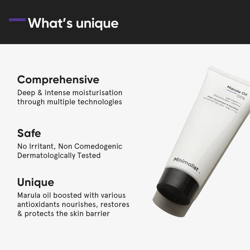 Minimalist Marula Oil 05% Moisturizer (50g)