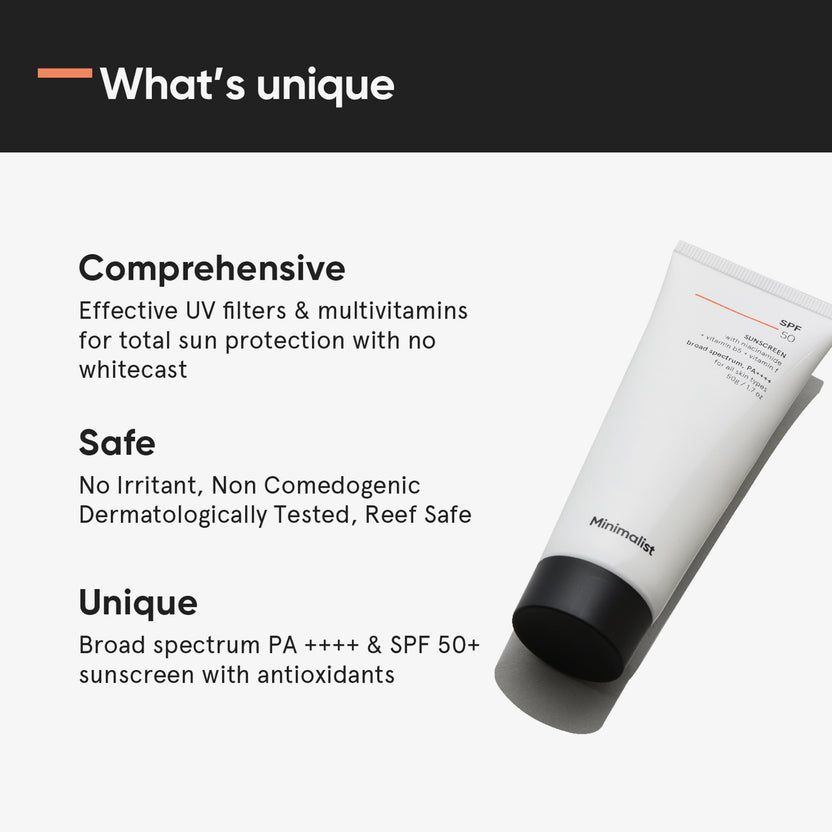 Minimalist SPF 50 Sunscreen (50g)
