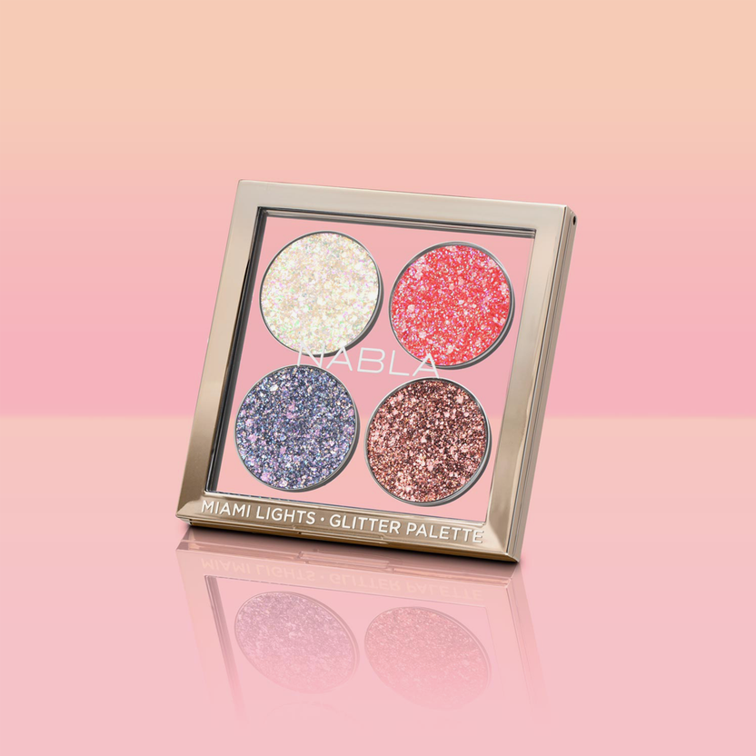 NABLA Cosmetics Miami Lights Glitter Palette