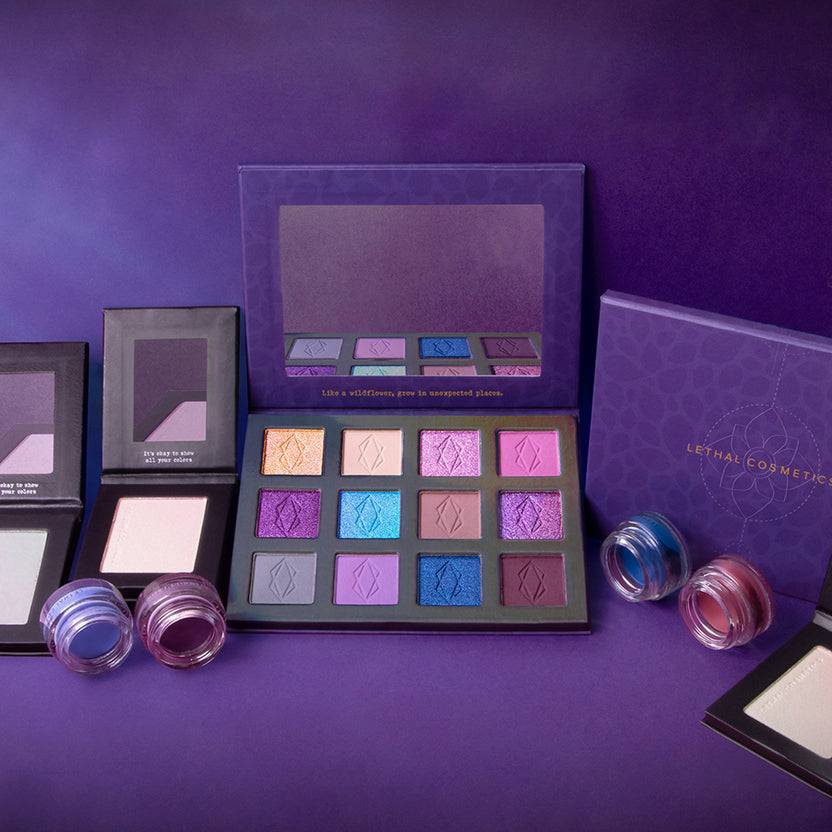 Lethal Cosmetics Nightflower Magnetic™ Pressed Powder Palette (19.2g)