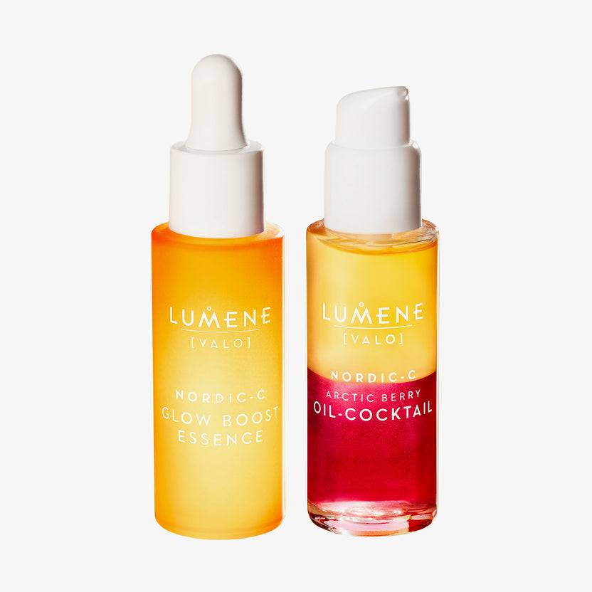 Lumene NORDIC-C [VALO] Essence + Oil-Cocktail Duo Set (60ml)