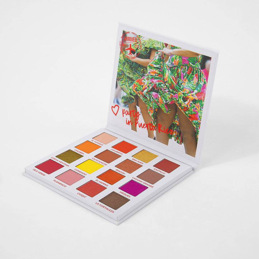 BH Cosmetics Party In Puerto Rico 16 Color Shadow Palette (16g)