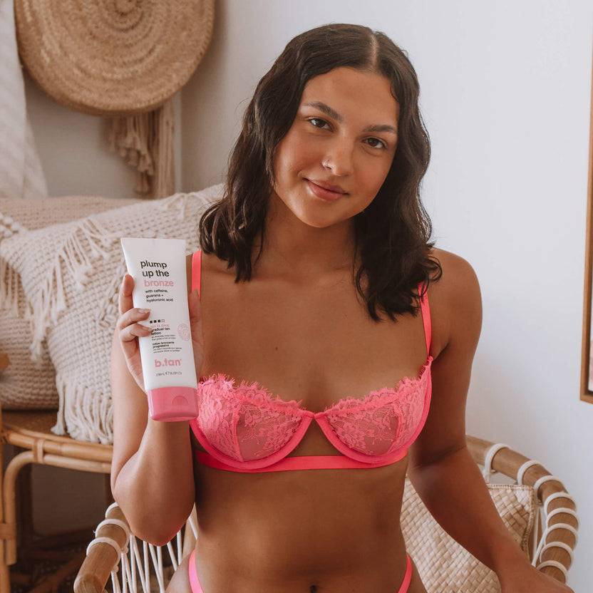 B.tan Plump Up The Bronze - Tan To Deep Everyday Glow Lotion (236ml)