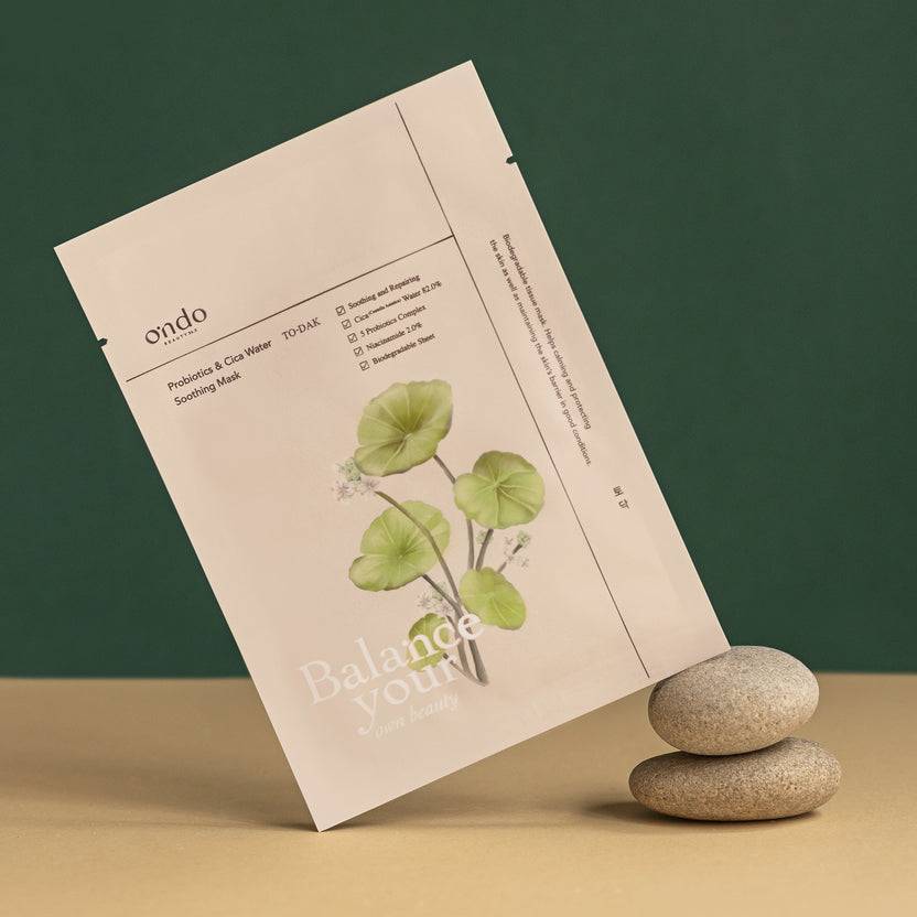 Ondo Beauty 36.5 Probiotics & Cica Water Soothing Mask To-Dak (25ml)