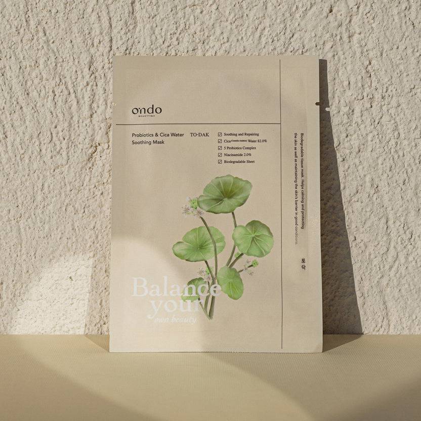 Ondo Beauty 36.5 Probiotics & Cica Water Soothing Mask To-Dak (25ml)