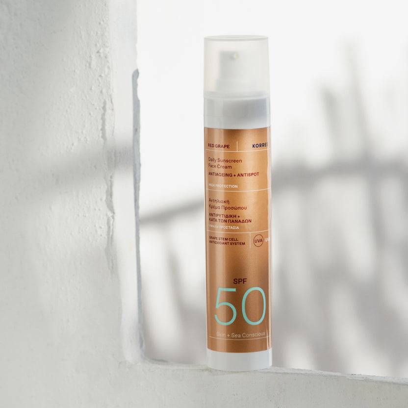 KORRES Red Grape Sonnencreme Für Das Gesicht SPF50 Anti-Aging + Anti-Dark-Spot (50ml)