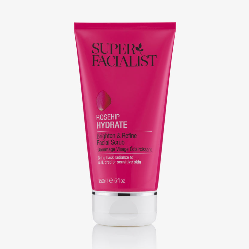 Super Facialist Rosehip Hydrate Brighten & Refine Facial Scrub (150ml)