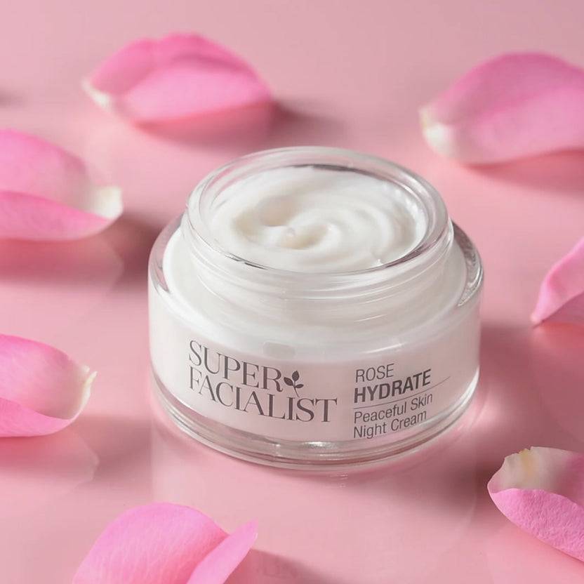 Super Facialist Rosehip Hydrate Peaceful Skin Night Cream (50ml)
