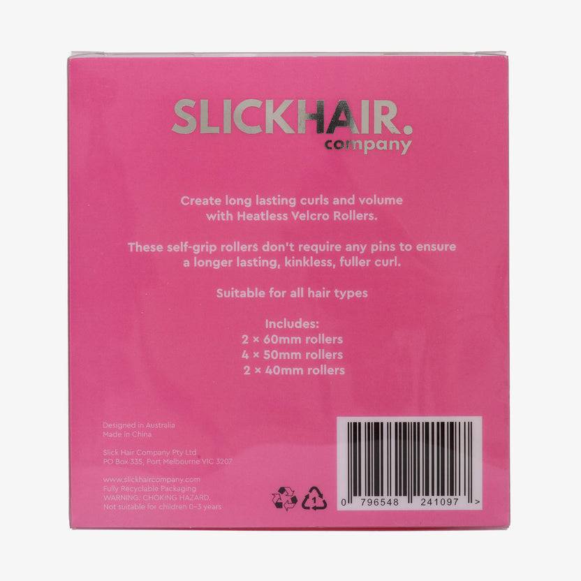 Slick Hair Heatless Velcro Hair Rollers (8 Pack)
