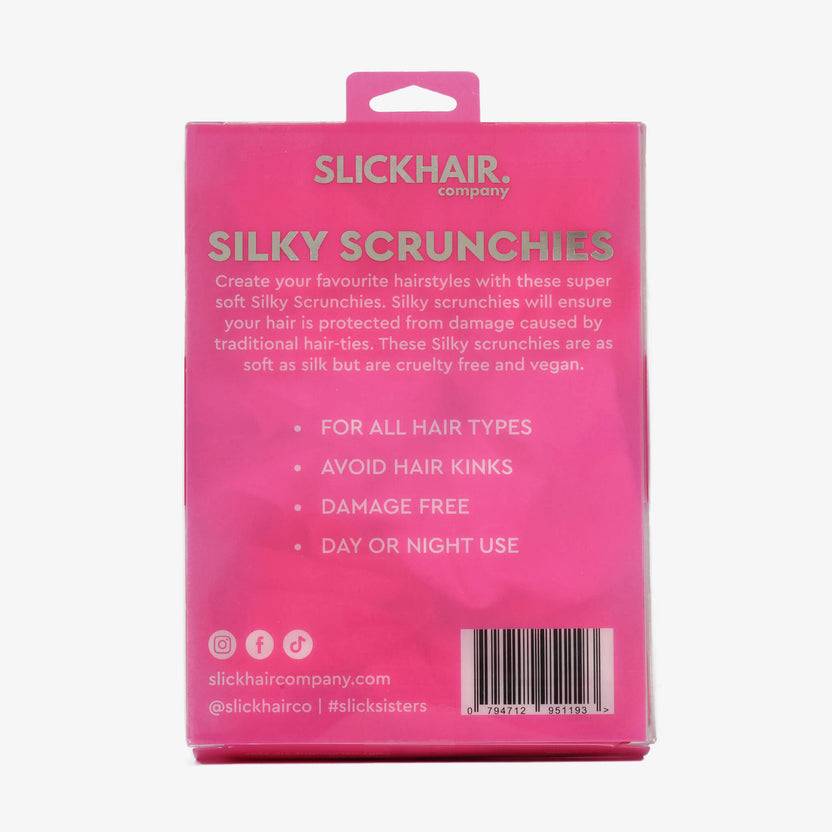 Slick Hair Silky Scrunchies Set (3 Pack)