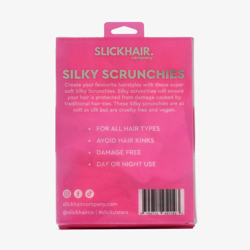Slick Hair Skinny Silky Scrunchies Set (6 Pack)