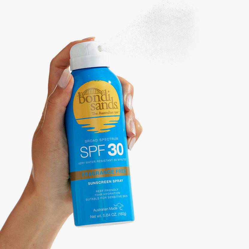 Bondi Sands SPF 30 Aerosol Mist Spray Fragrance Free (160g)