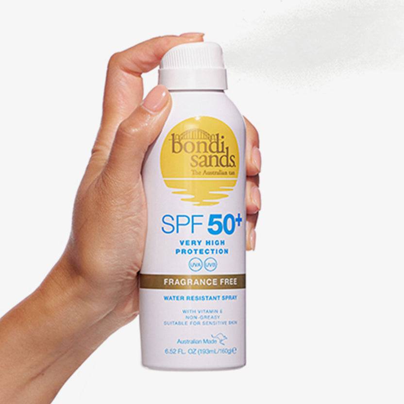 Bondi Sands SPF 50+ Fragrance Free Aerosol Mist Spray (160g)