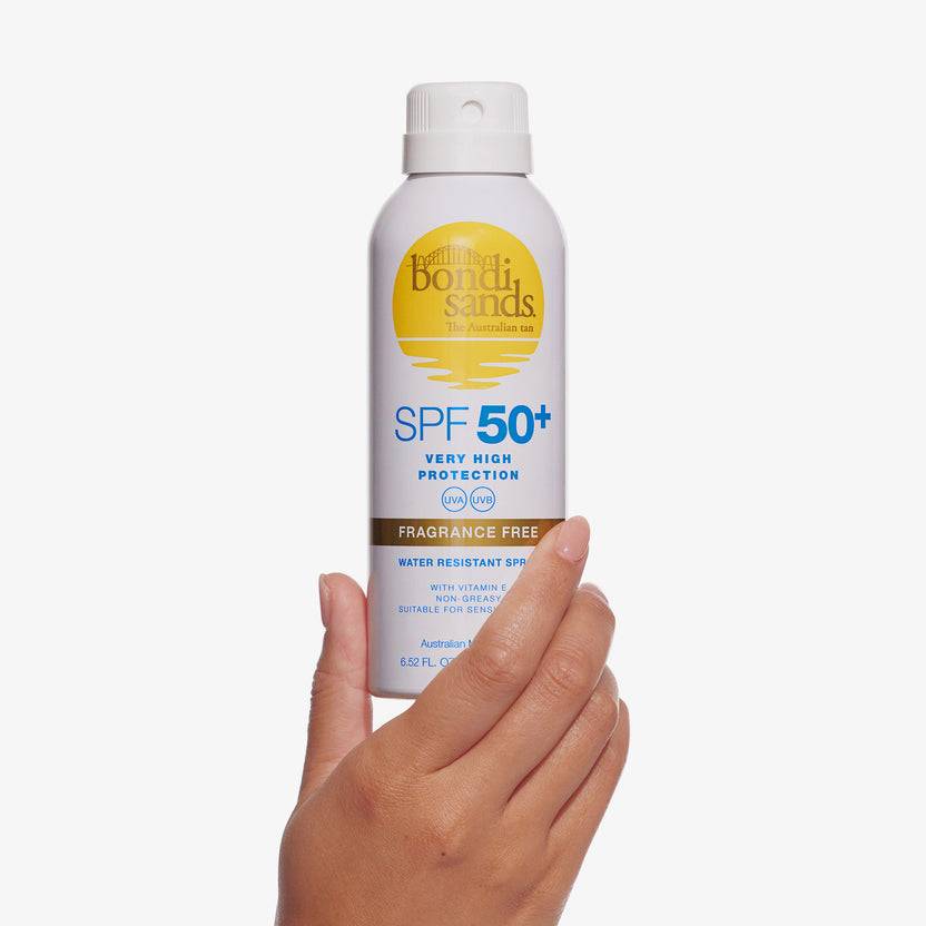 Bondi Sands SPF 50+ Fragrance Free Aerosol Mist Spray (160g)