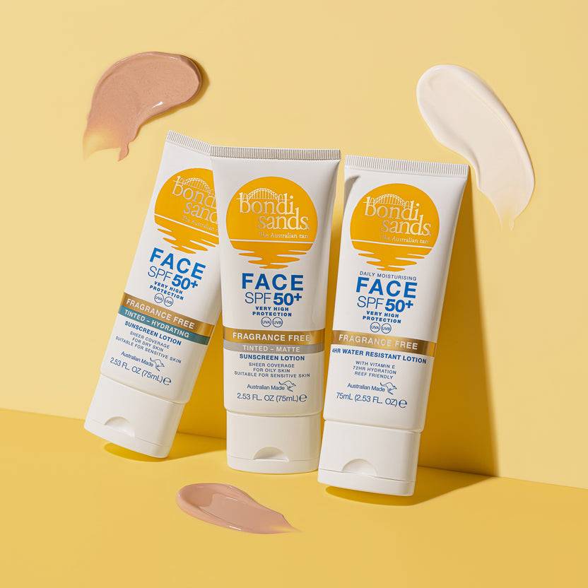Bondi Sands SPF 50+ Fragrance Free Hydrating Tinted Face Lotion (75ml)