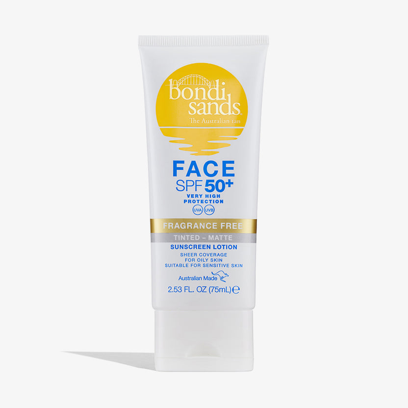 Bondi Sands SPF 50+ Fragrance Free Matte Tinted Face Lotion (50ml)
