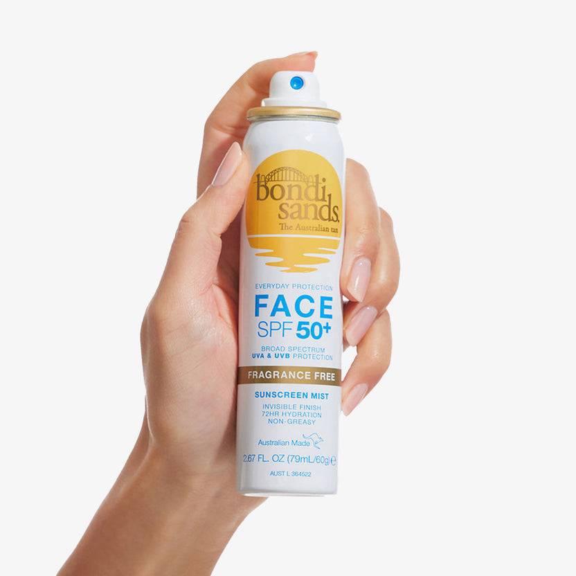 Bondi Sands SPF 50+ Fragrance Free Sunscreen Face Mist (60g)