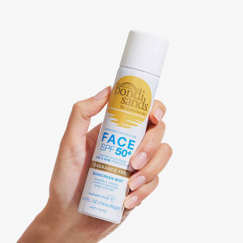 Bondi Sands SPF 50+ Fragrance Free Sunscreen Face Mist (60g)