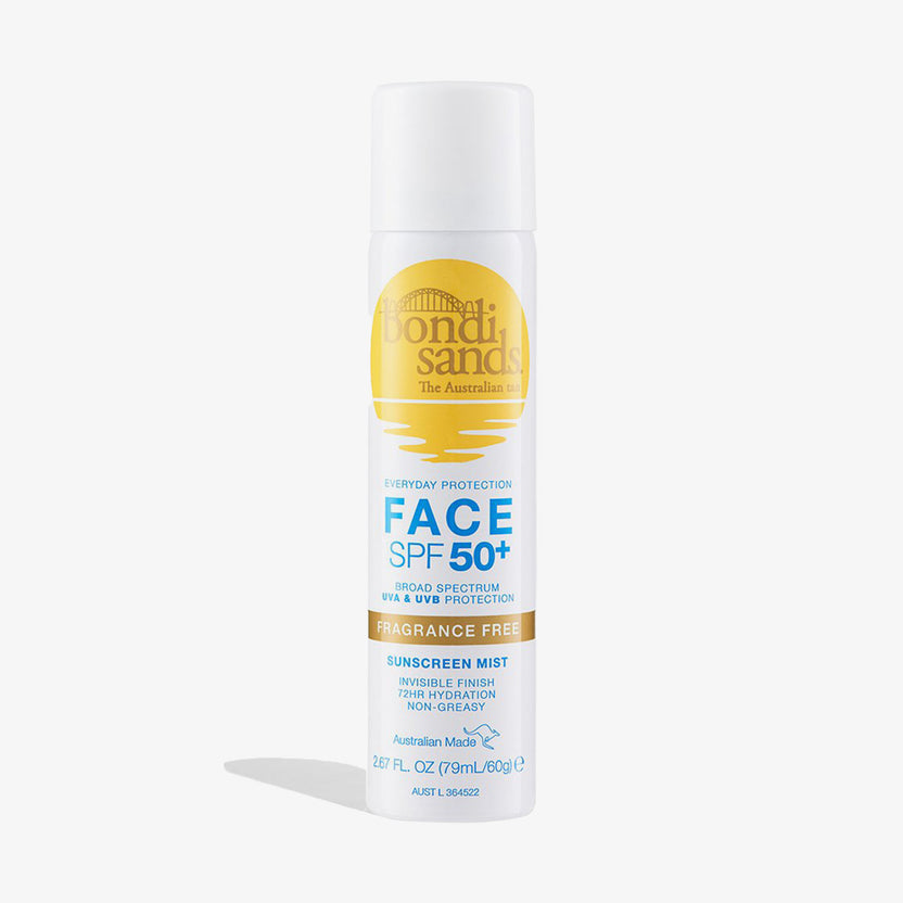 Bondi Sands SPF 50+ Fragrance Free Sunscreen Face Mist (60g)