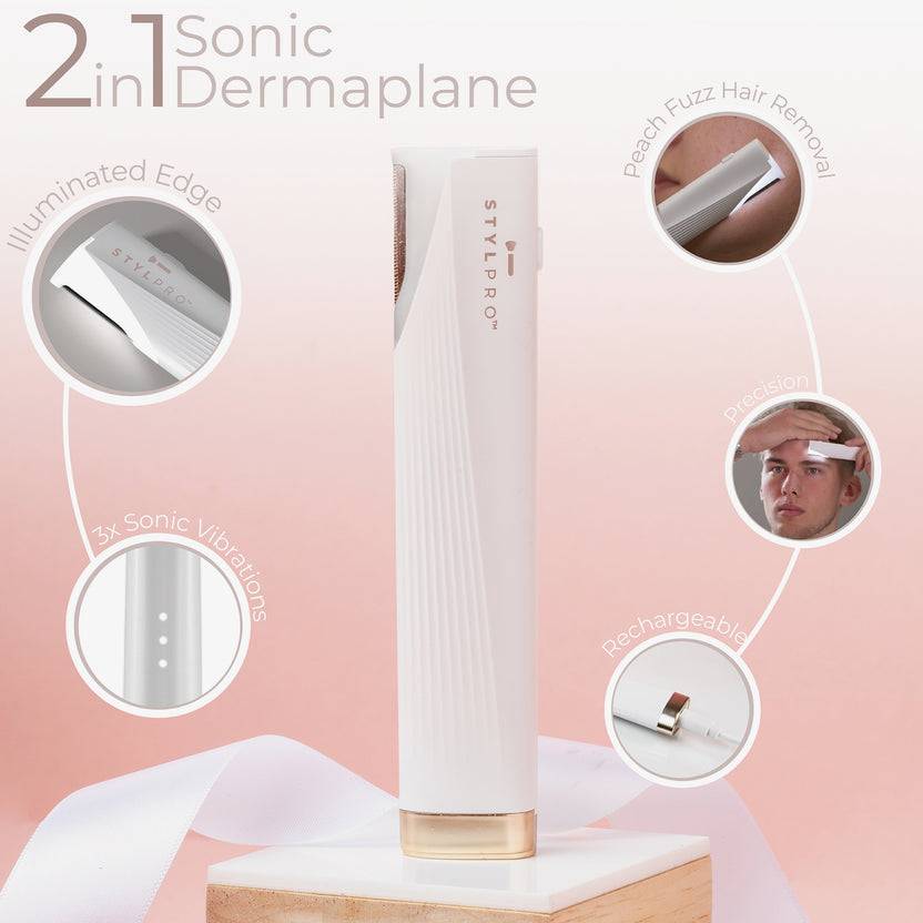 STYLPRO 2-in-1 Light Up Sonic Dermaplane