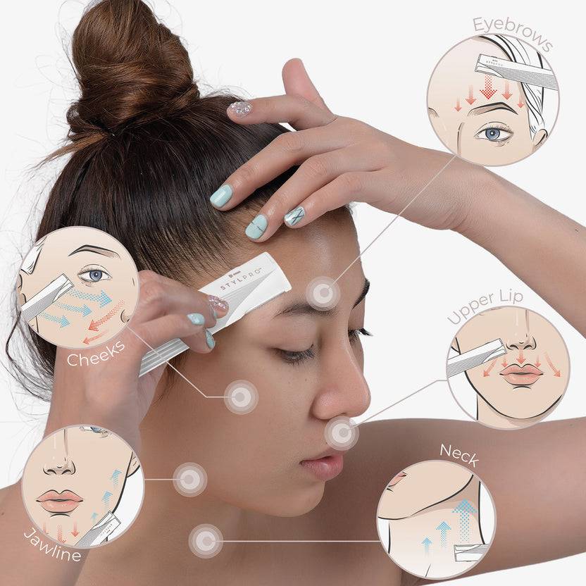 STYLPRO 2-in-1 Light Up Sonic Dermaplane