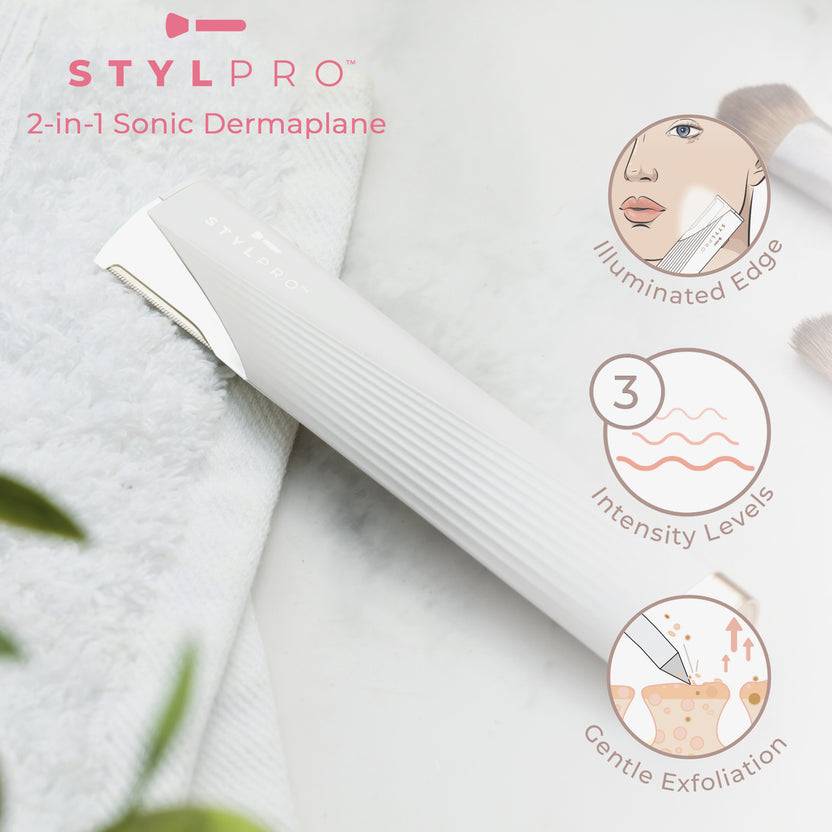 STYLPRO 2-in-1 Light Up Sonic Dermaplane