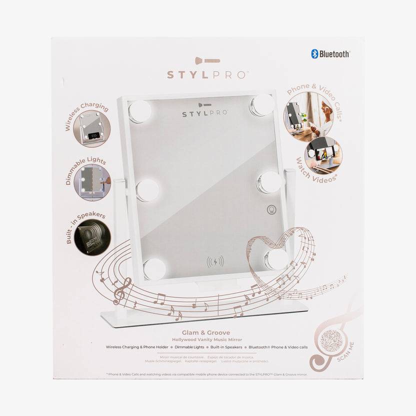 STYLPRO Glam & Groove Hollywood Blue Tooth Mirror