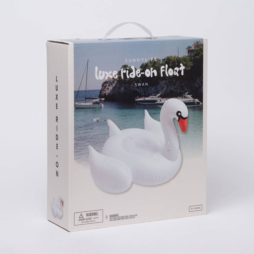 SUNNYLiFE Luxe Ride-On Float Swan