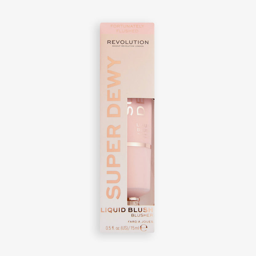 Revolution Makeup Superdewy Liquid Blush Fortunately Flushed (15ml)