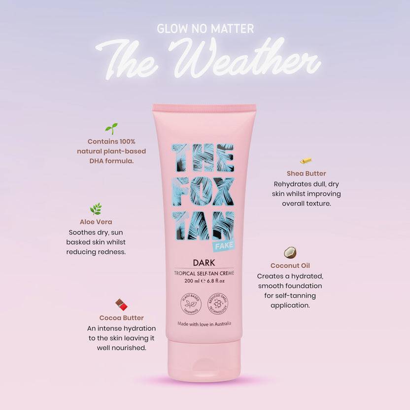 The Fox Tan Dark Tropical Self-Tan Creme (200ml)