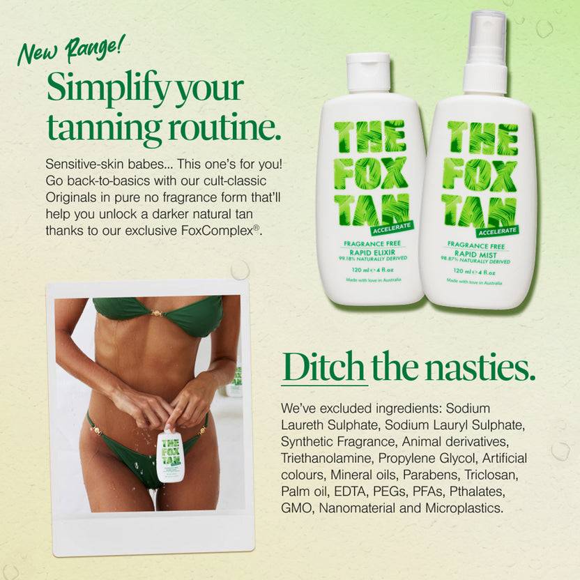 The Fox Tan Fragrance Free Originals Bundle (240ml)
