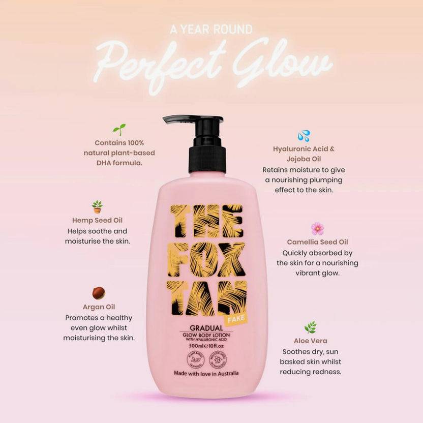 The Fox Tan Gradual Glow Body Lotion (300ml)