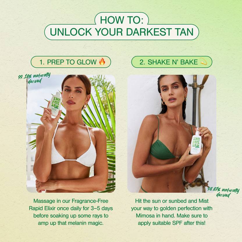 The Fox Tan The Shimmer Bundle - Fragrance Free (360ml)