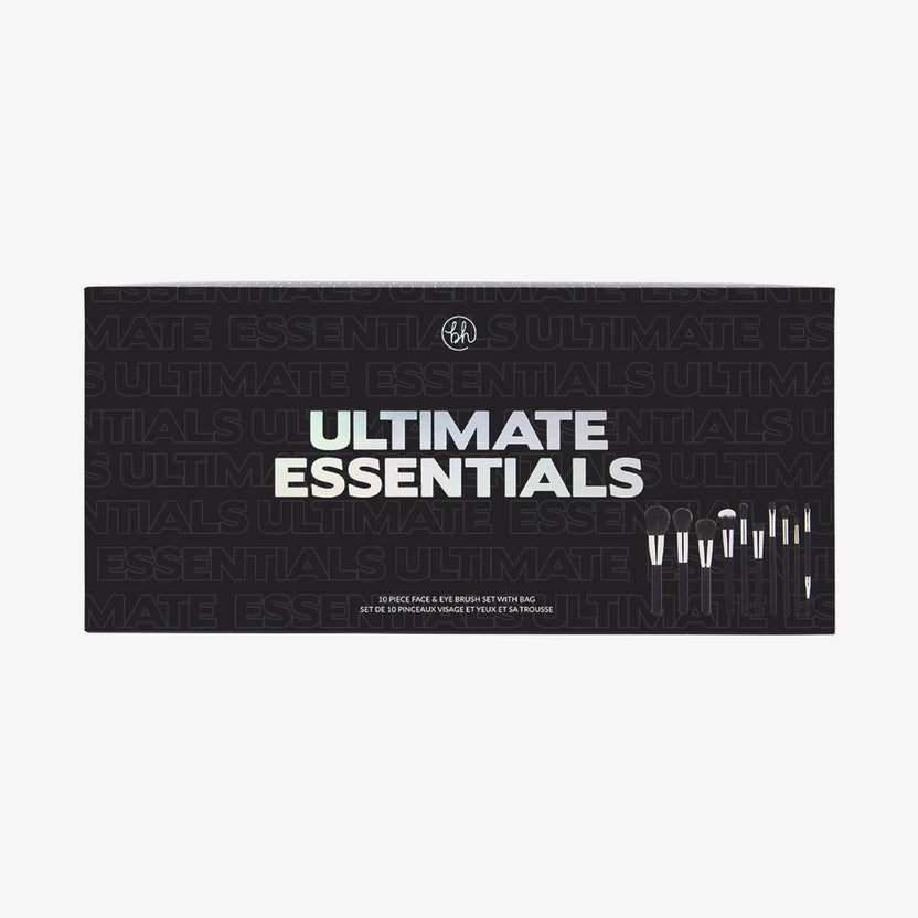 BH Cosmetics Ultimate Essentials 10 Piece Face & Eye Brush Set With Bag