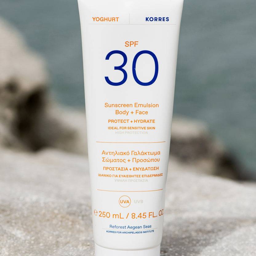 KORRES Yoghurt Sonnenschutz-Emulsion Für Körper Und Gesicht SPF30 (250ml)