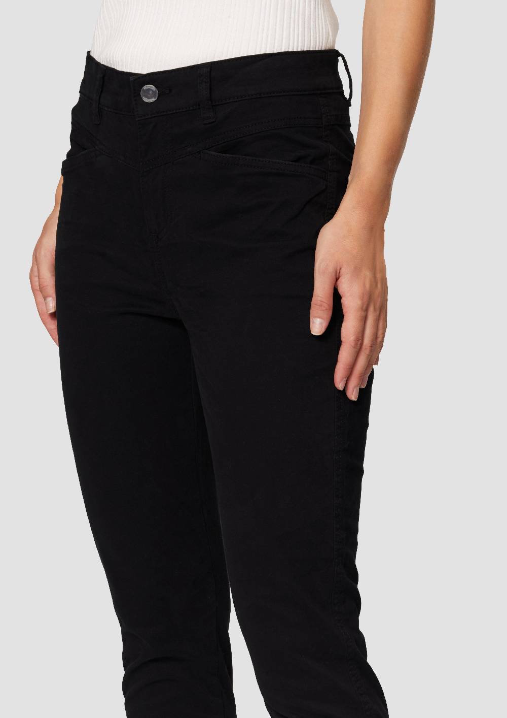 S.Oliver Ankle-Hose Im Slim Fit Mit Mittelhohem Bund