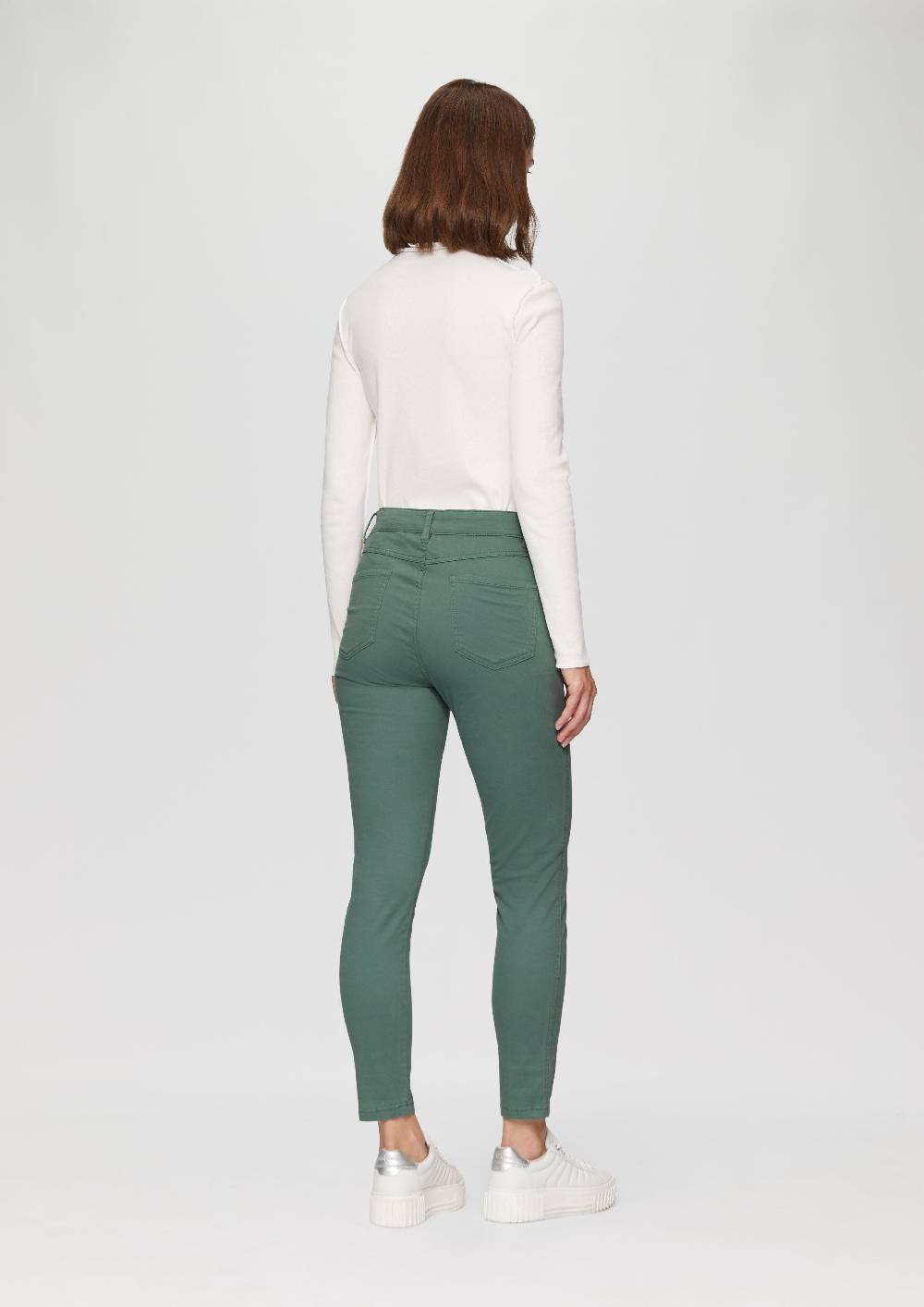 S.Oliver Ankle-Hose Im Slim Fit Mit Mittelhohem Bund