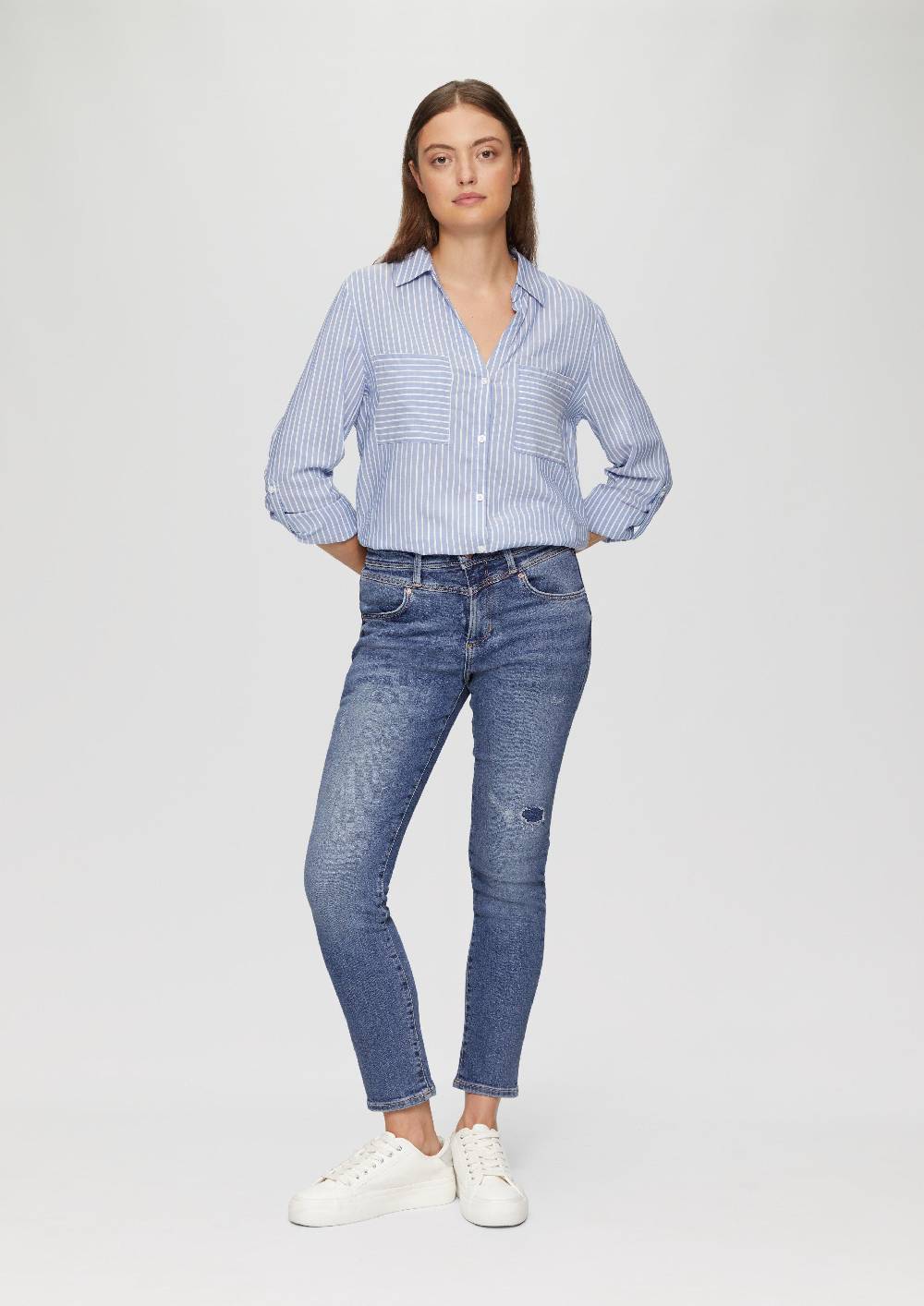 S.Oliver Ankle-Jeans Betsy / Slim Fit / Mid Rise / Slim Leg