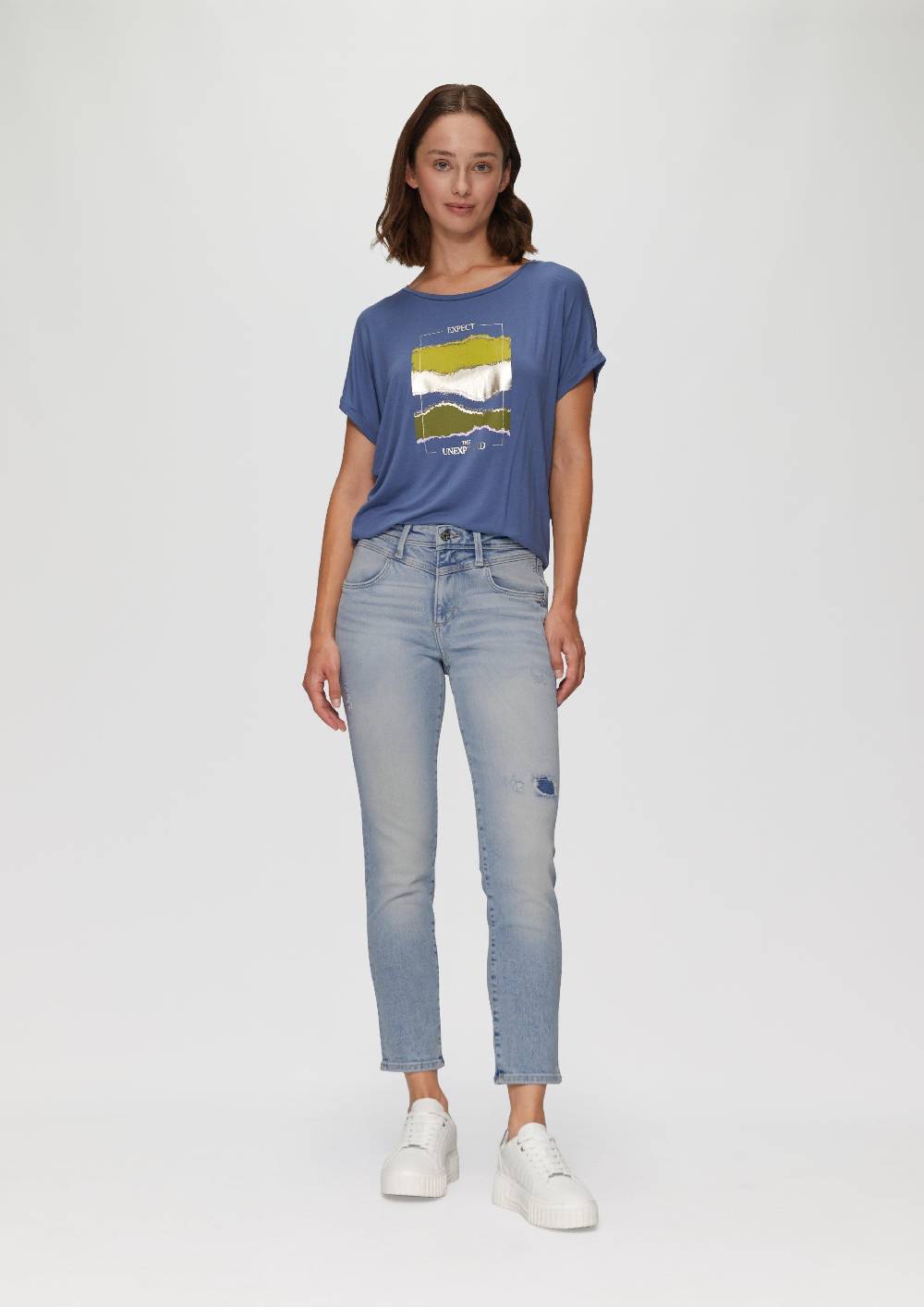 S.Oliver Ankle-Jeans Betsy / Slim Fit / Mid Rise / Slim Leg