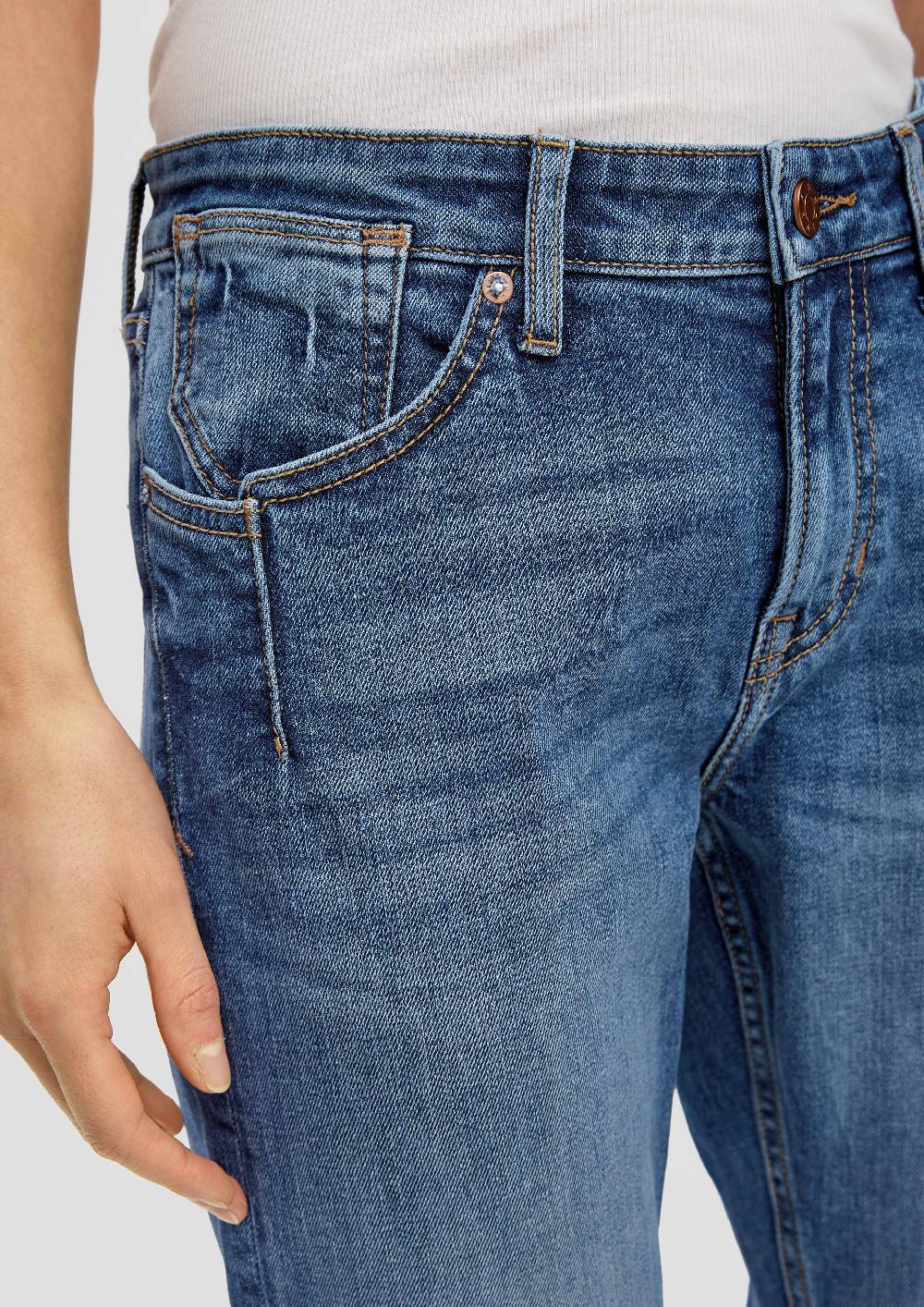 S.Oliver Ankle-Jeans Franciz / Relaxed Fit / Low Rise / Tapered Leg