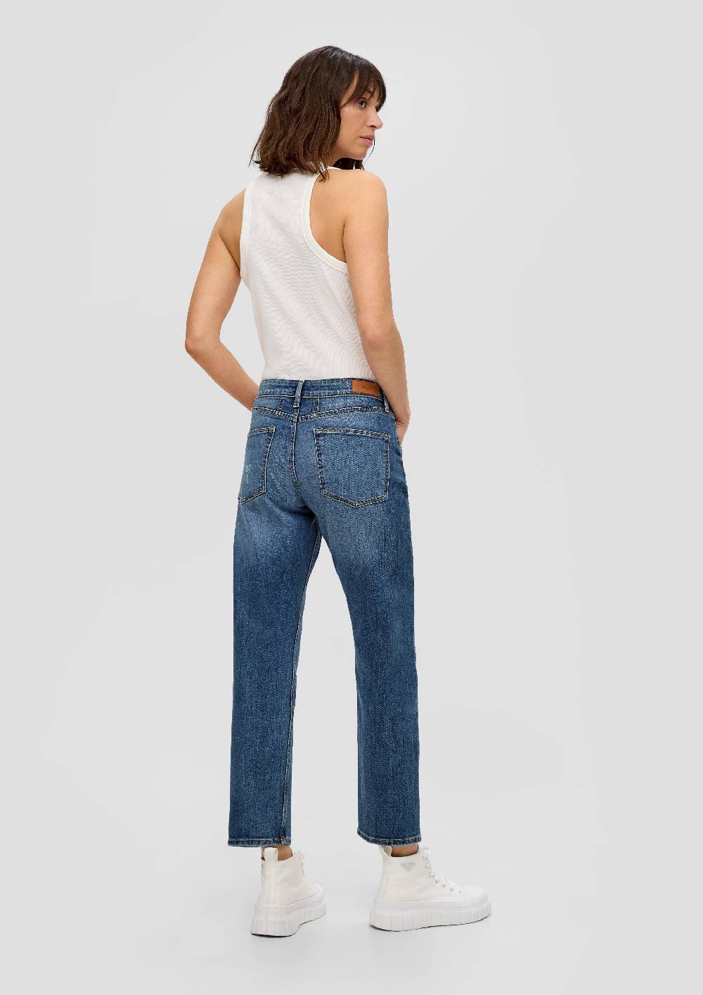 S.Oliver Ankle-Jeans Franciz / Relaxed Fit / Low Rise / Tapered Leg