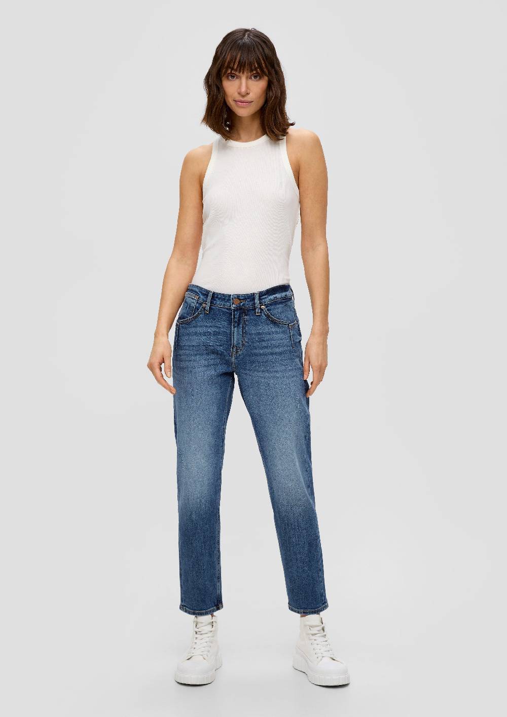 S.Oliver Ankle-Jeans Franciz / Relaxed Fit / Low Rise / Tapered Leg