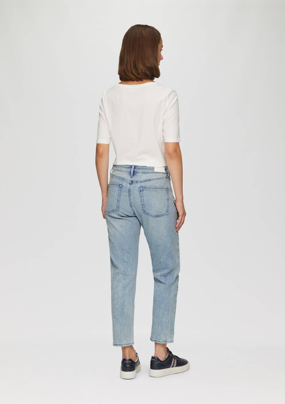 S.Oliver Ankle-Jeans Franciz / Slim Boyfriend / Mid Rise / Tapered Leg