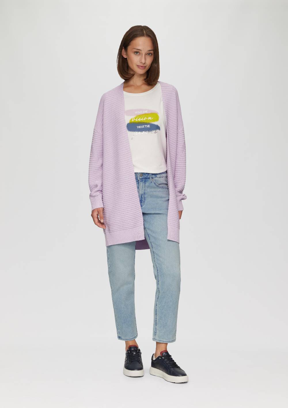 S.Oliver Ankle-Jeans Franciz / Slim Boyfriend / Mid Rise / Tapered Leg