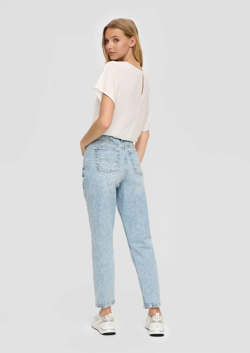 S.Oliver Ankle-Jeans Mom / Relaxed Fit / High Rise / Tapered Leg