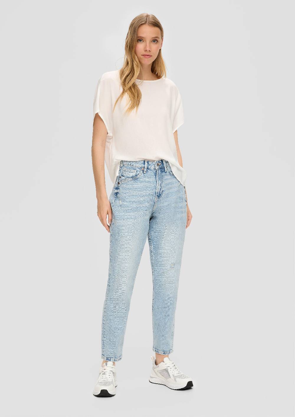 S.Oliver Ankle-Jeans Mom / Relaxed Fit / High Rise / Tapered Leg