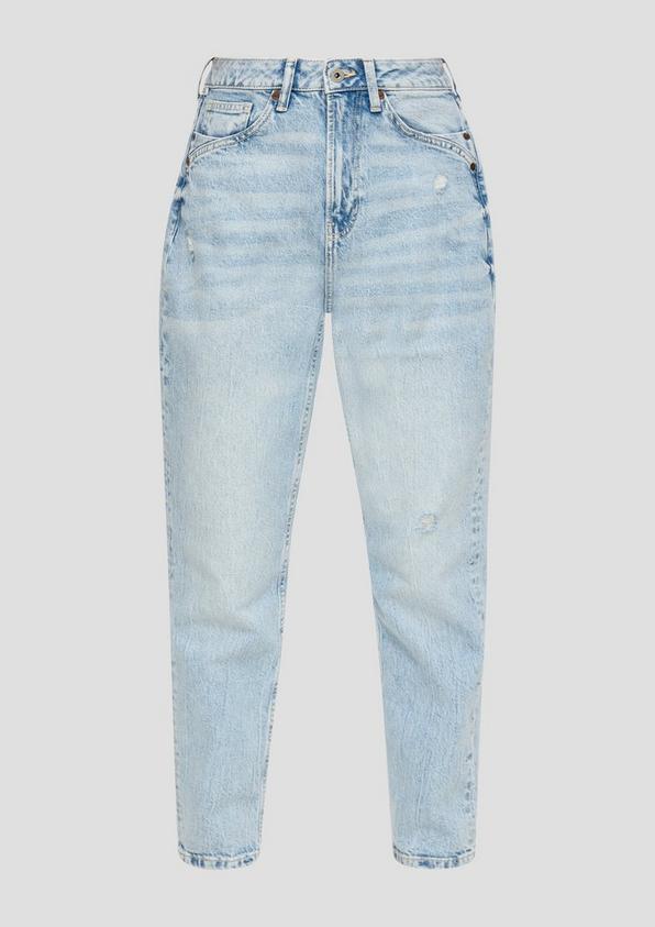 s.Oliver Ankle-Jeans Mom / Relaxed fit / High rise / Tapered leg