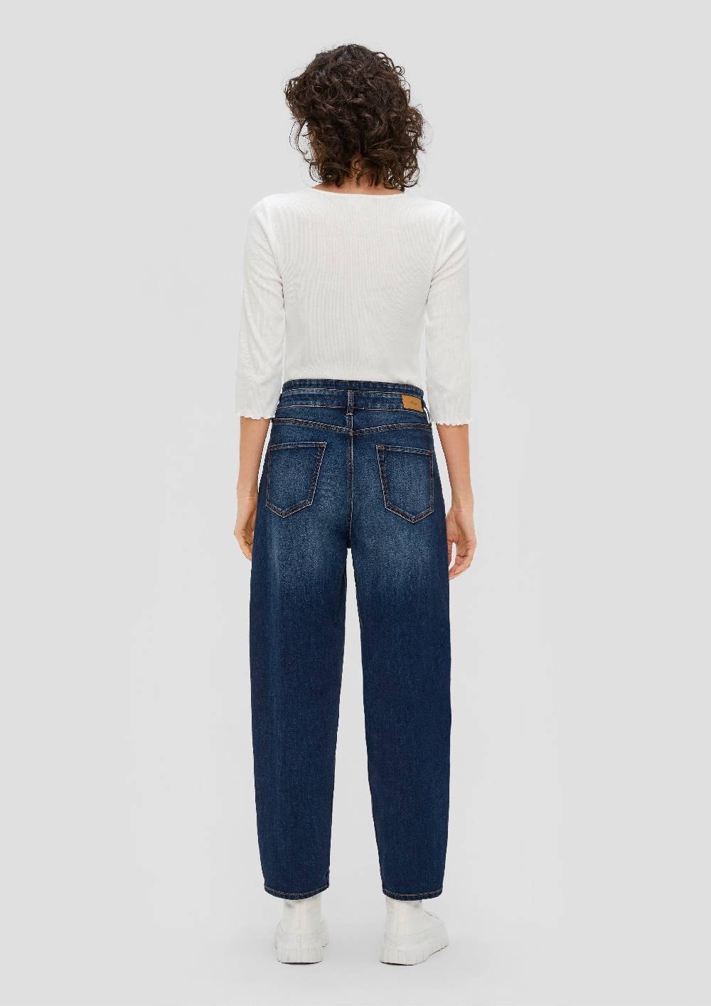 S.Oliver Ankle-Jeans / Relaxed Fit / High Rise / Barrel Leg