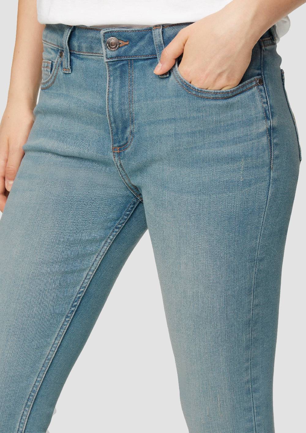 S.Oliver Ankle-Jeans Sadie / Mid Rise / Skinny Leg / Super Stretch