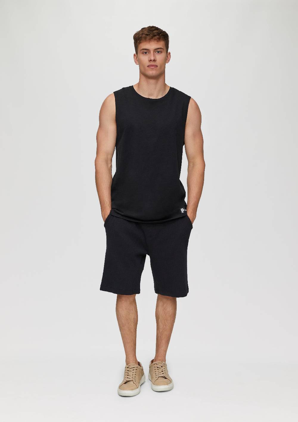 S.Oliver Ärmelloses Shirt Aus Baumwolle Mit Logo-Detail